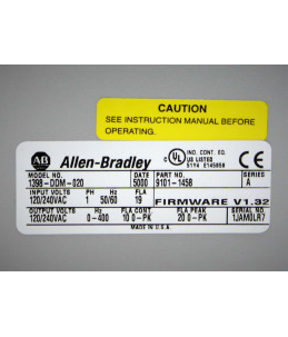 Allen Bradley 01398-DDM-0020 Ultra 0200 Digitale Servo Guida